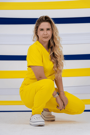 Scrub Feminino Anny - Amarelo Copa
