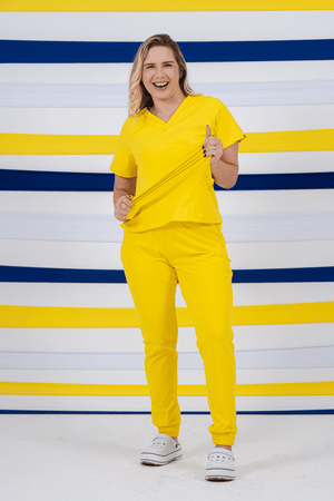 Scrub Feminino Anny - Amarelo Copa
