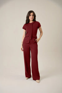 Conjunto feminino Ariele cor vinho - foto 1