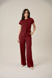 Conjunto feminino Ariele cor vinho - foto 1