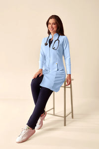 Jaleco Feminino Márcia - Azul Candy