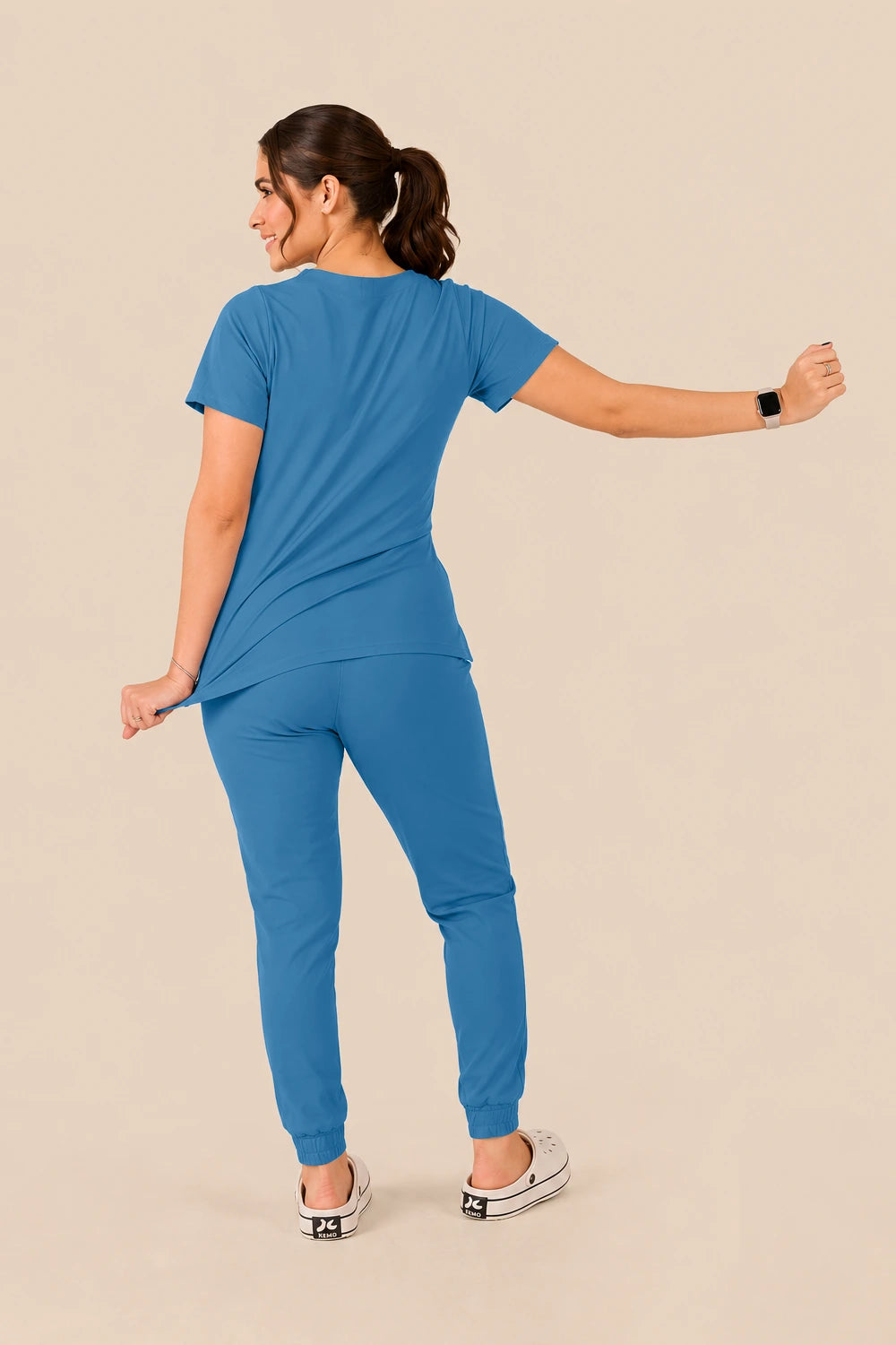 Scrub feminino Anny cor azul índigo - foto 4
