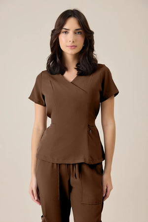 Scrub Feminino Val - Chocolate