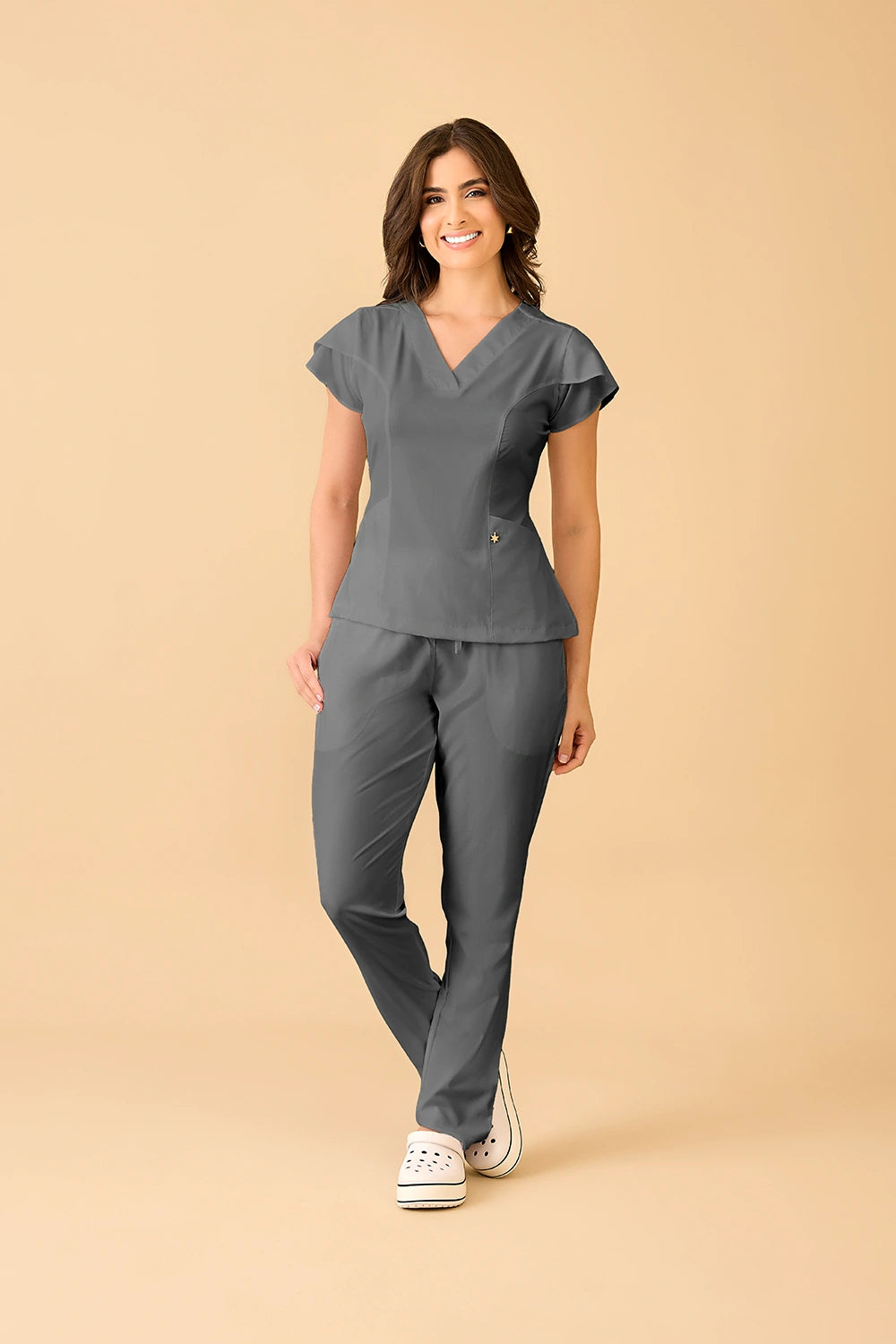 Scrub feminino Julia Premium cor grafite - foto 2