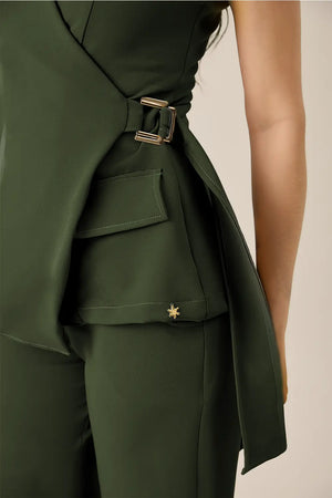 Conj. Feminino Maite - Verde Militar
