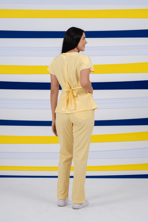 Scrub Feminino Julia Premium - Amarelo