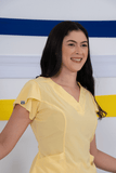 Scrub feminino Julia Premium cor amarelo - foto 4