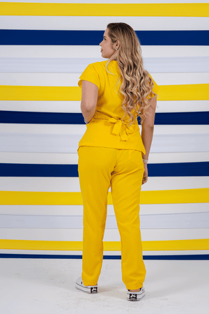 Scrub Feminino Julia - Amarelo Copa