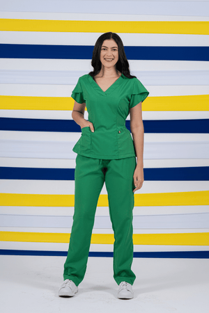 Scrub Feminino Julia - Verde Bandeira