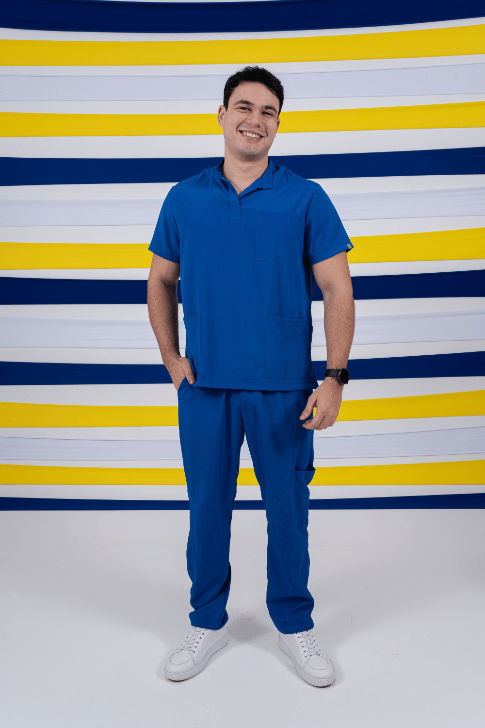 Scrub masculino Lucas cor azul bic - foto 2
