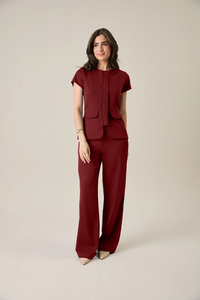 Conjunto feminino Ariele cor vinho - foto 4