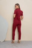 Scrub feminino Amanda cor bordô - foto 4