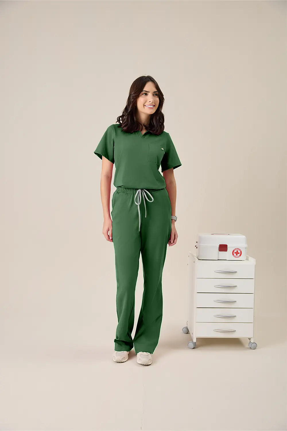 Scrub feminino Anastácia cor verde militar - foto 1
