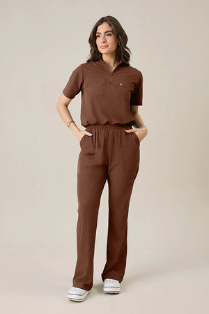 Scrub Feminino Yara - Chocolate