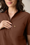 Scrub feminino Yara cor chocolate - foto 7
