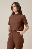 Scrub feminino Yara cor chocolate - foto 4
