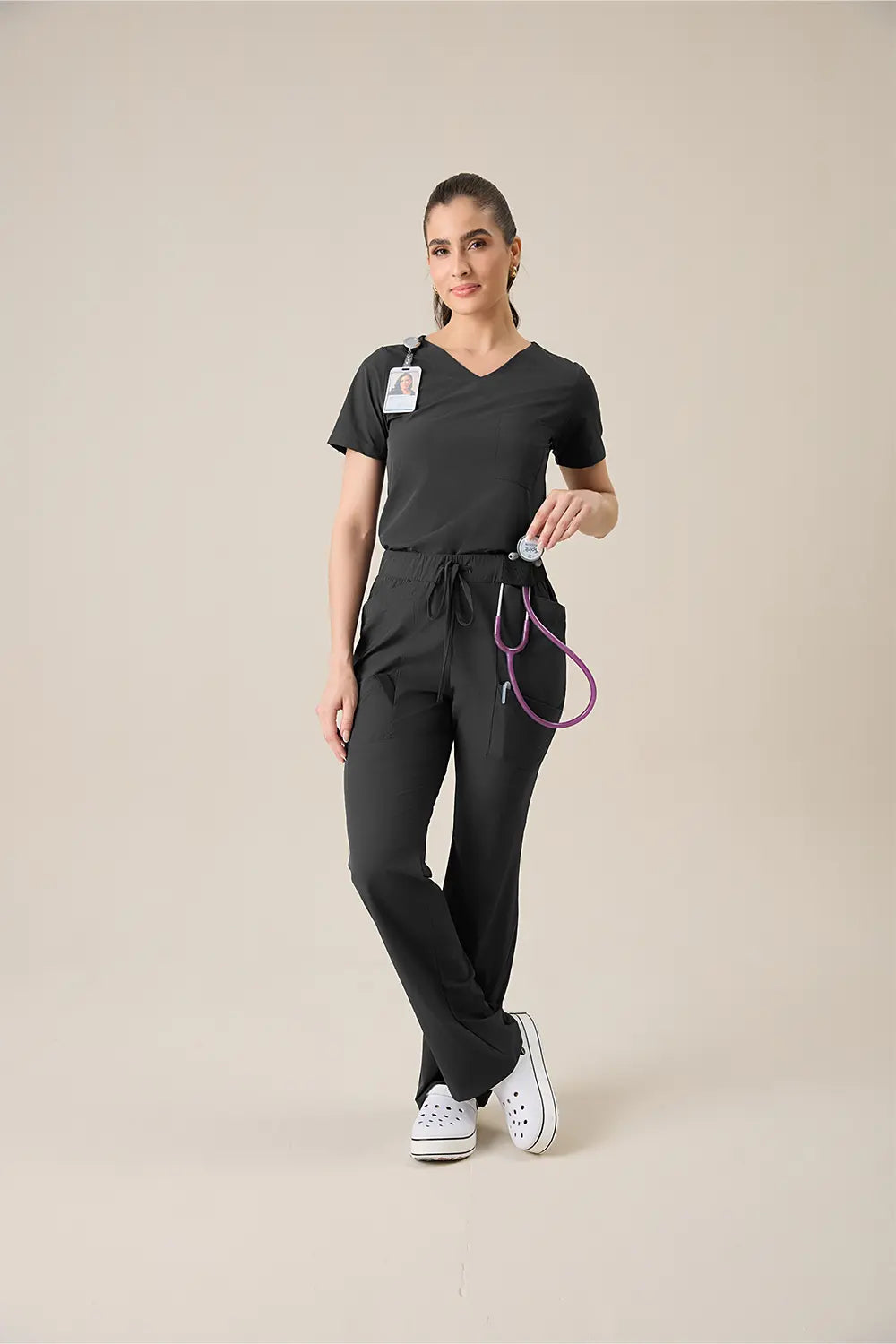 Scrub feminino Beatriz cor preto - foto 3