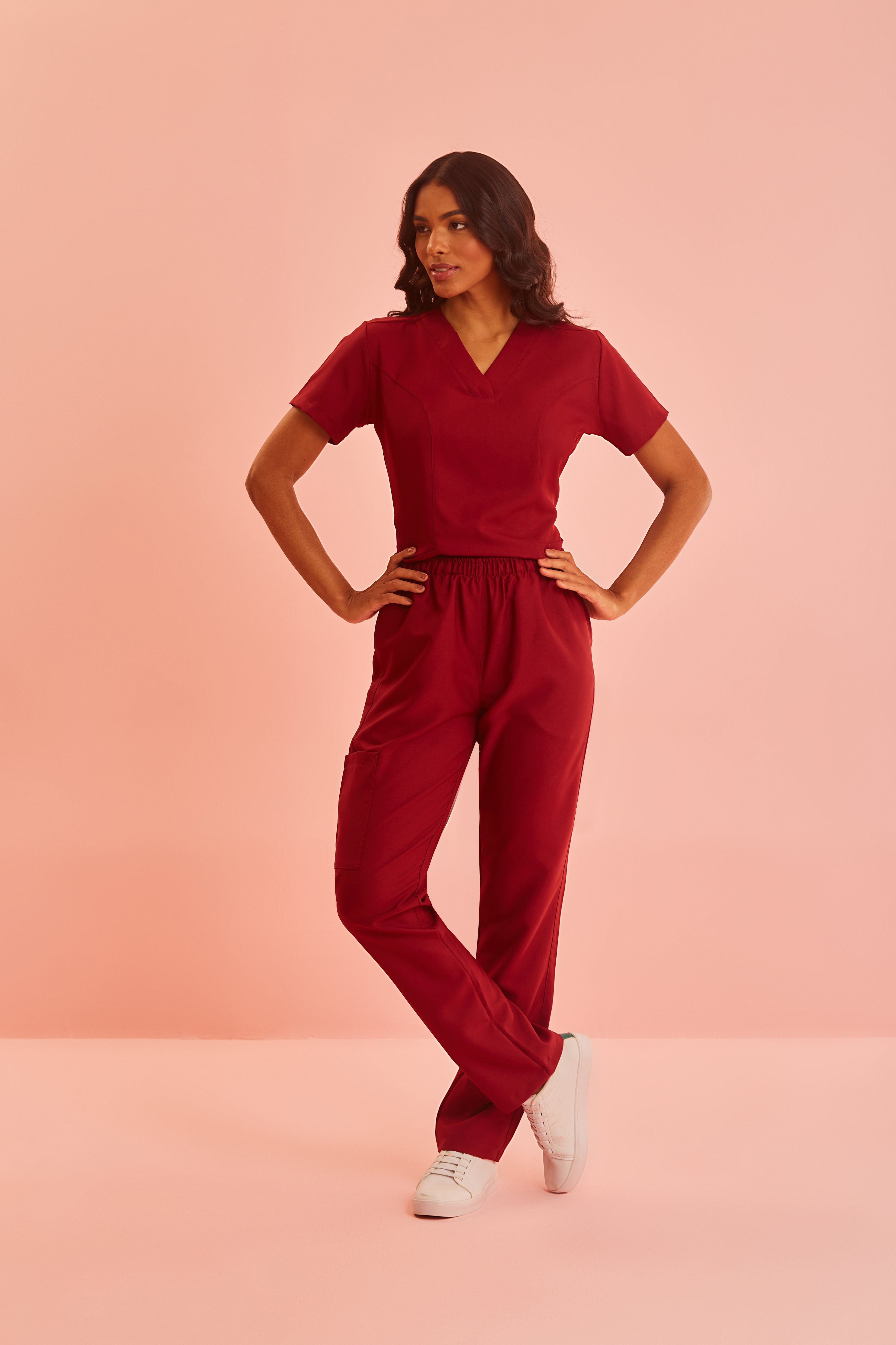 Scrub feminino Jamile cor vinho - foto 2