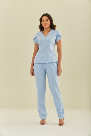 Scrub Feminino Júlia - Azul Claro