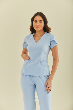 Scrub Feminino Júlia - Azul Claro