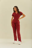 Scrub feminino Julia cor vinho - foto 1