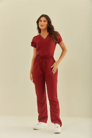 Scrub Feminino Julia - Vinho