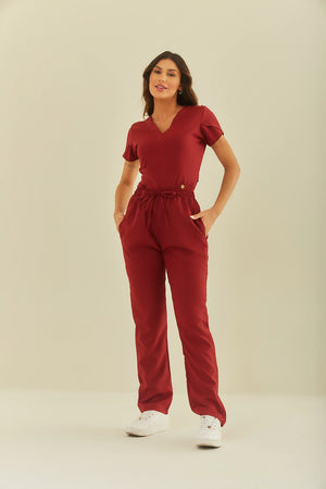 Scrub Feminino Julia - Vinho