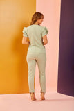 Scrub feminino Socorro cor verde sálvia - foto 4