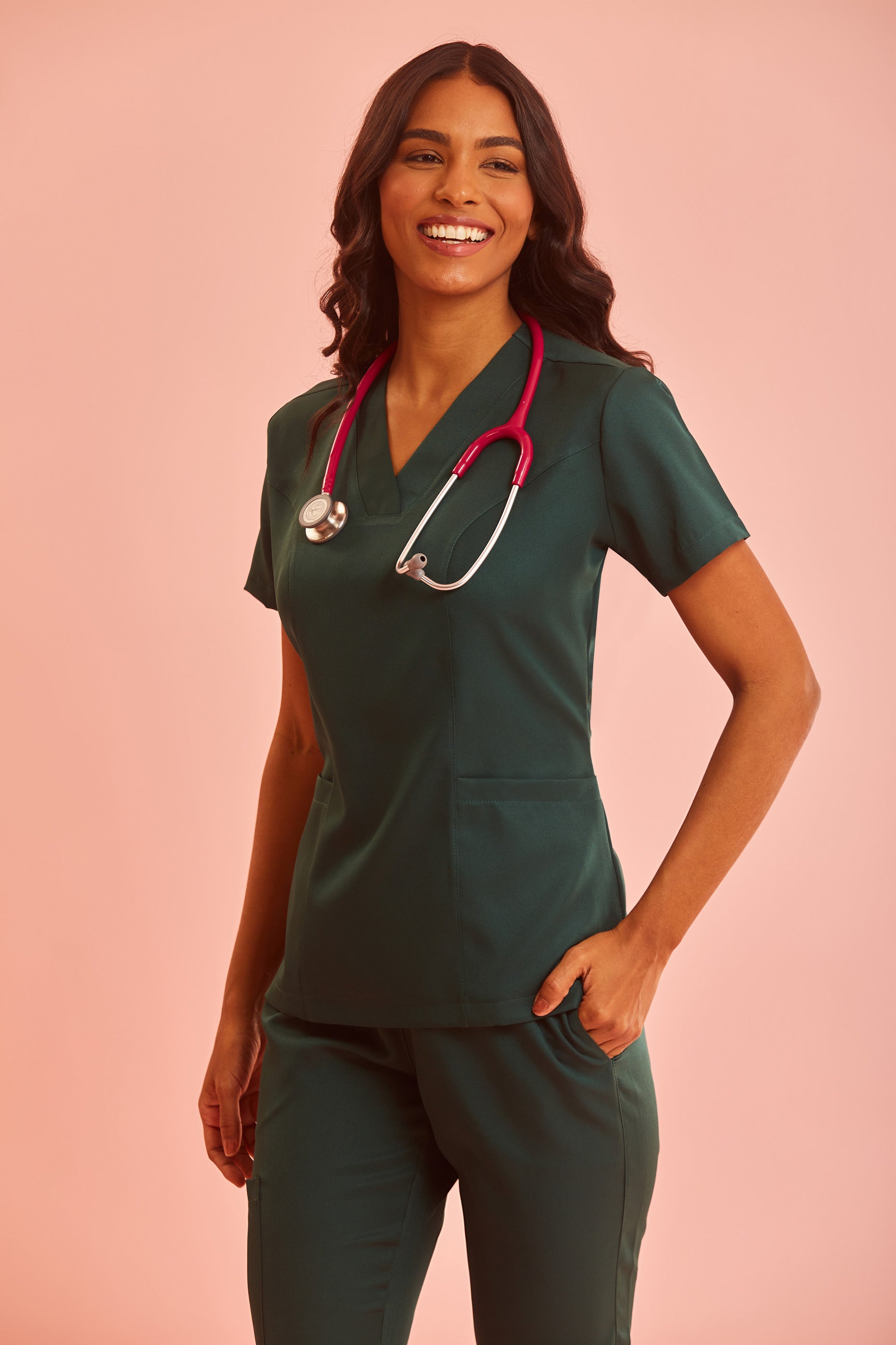 Scrub feminino Jamile cor verde escuro - foto 2