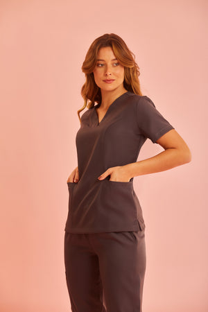 Scrub Feminino Jamile - Grafite