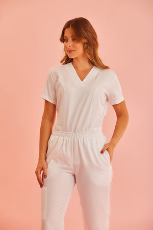 Scrub Feminino Jamile - Branco