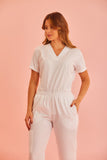 Scrub feminino Jamile cor branco - foto 2