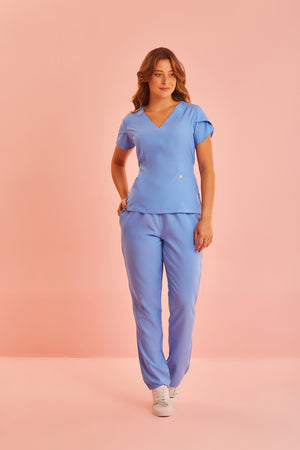 Scrub Feminino Julia - Azul Farda