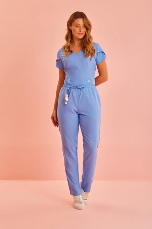 Scrub Feminino Julia - Azul Farda