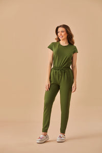 Scrub Feminino Cecília - Verde Militar