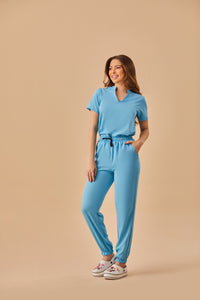 Scrub Feminino Isabel - Azul Farda