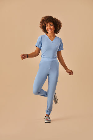 Scrub Feminino Clara - Azul Candy