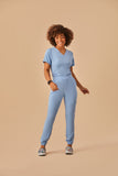 Scrub feminino Clara cor azul candy - foto 4