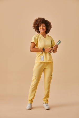 Scrub Feminino Eloá - Amarelo
