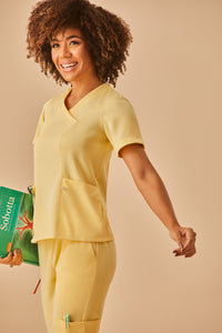 Scrub Feminino Eloa - Amarelo