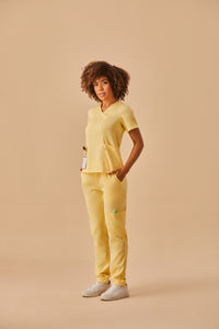 Scrub Feminino Eloa - Amarelo