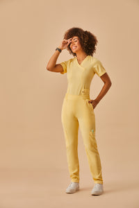 Scrub Feminino Eloa - Amarelo