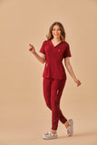 Scrub feminino Clara cor vinho - foto 2