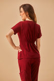 Scrub feminino Clara cor vinho - foto 5