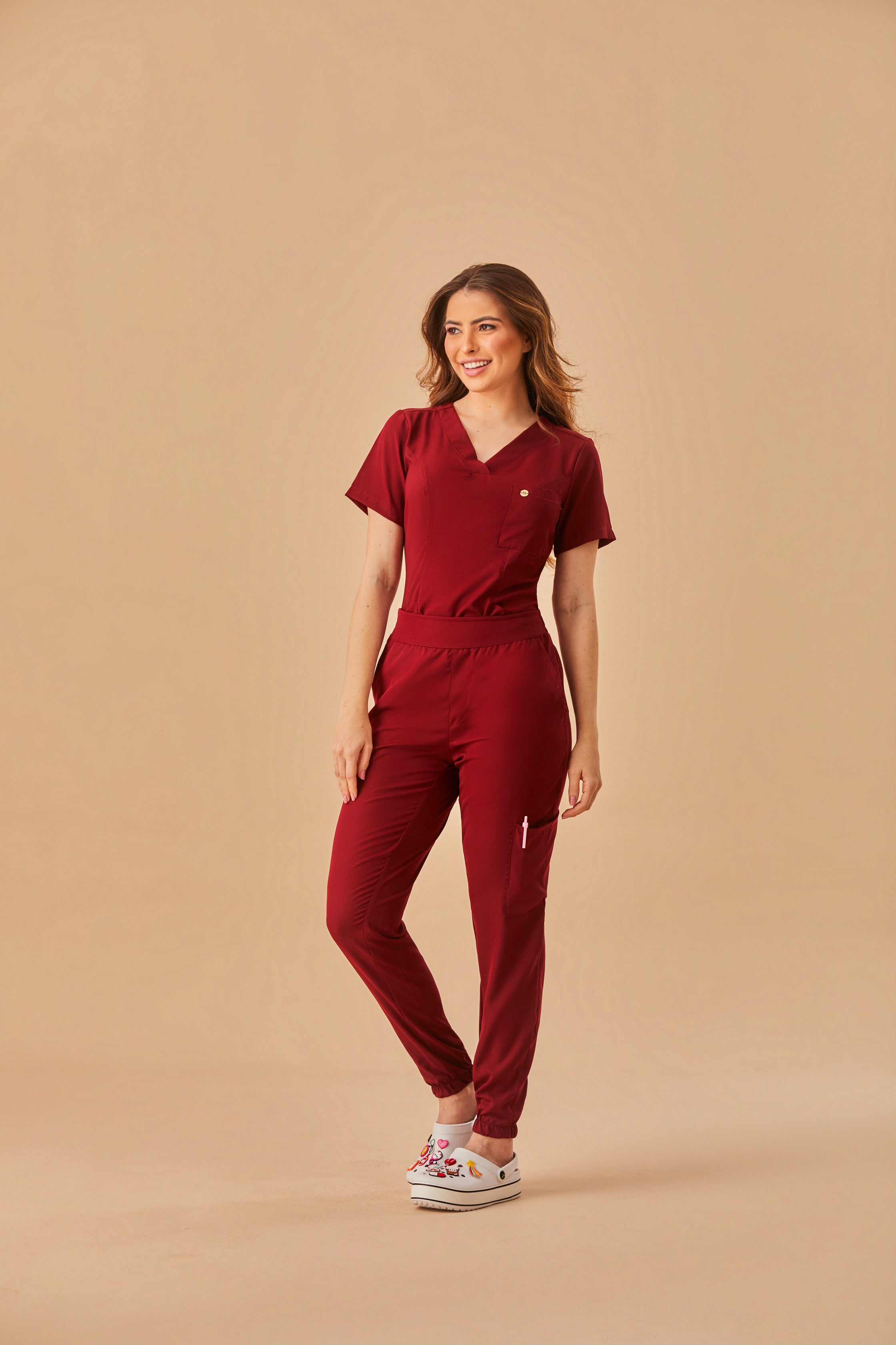 Scrub feminino Clara cor vinho - foto 6