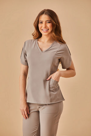 Scrub Feminino Vic - Cinza