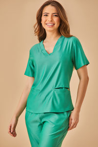 Scrub Feminino Renata - Jeans Verde