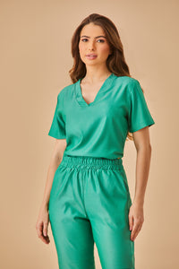 Scrub Feminino Renata - Jeans Verde