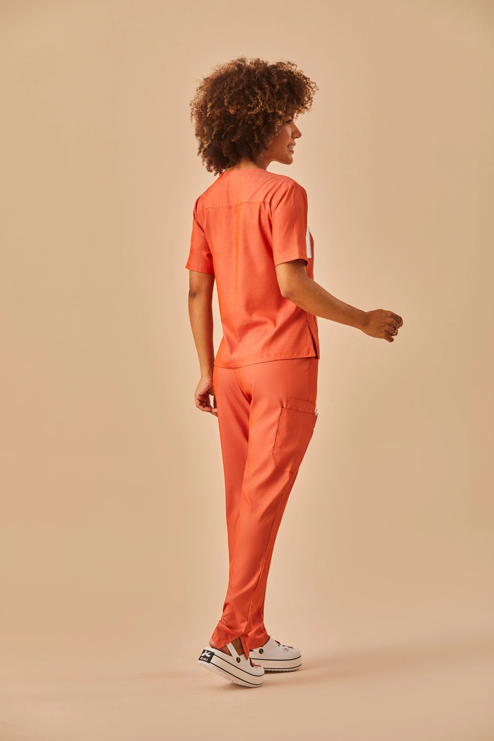 Scrub feminino Lídia cor terracota - foto 4