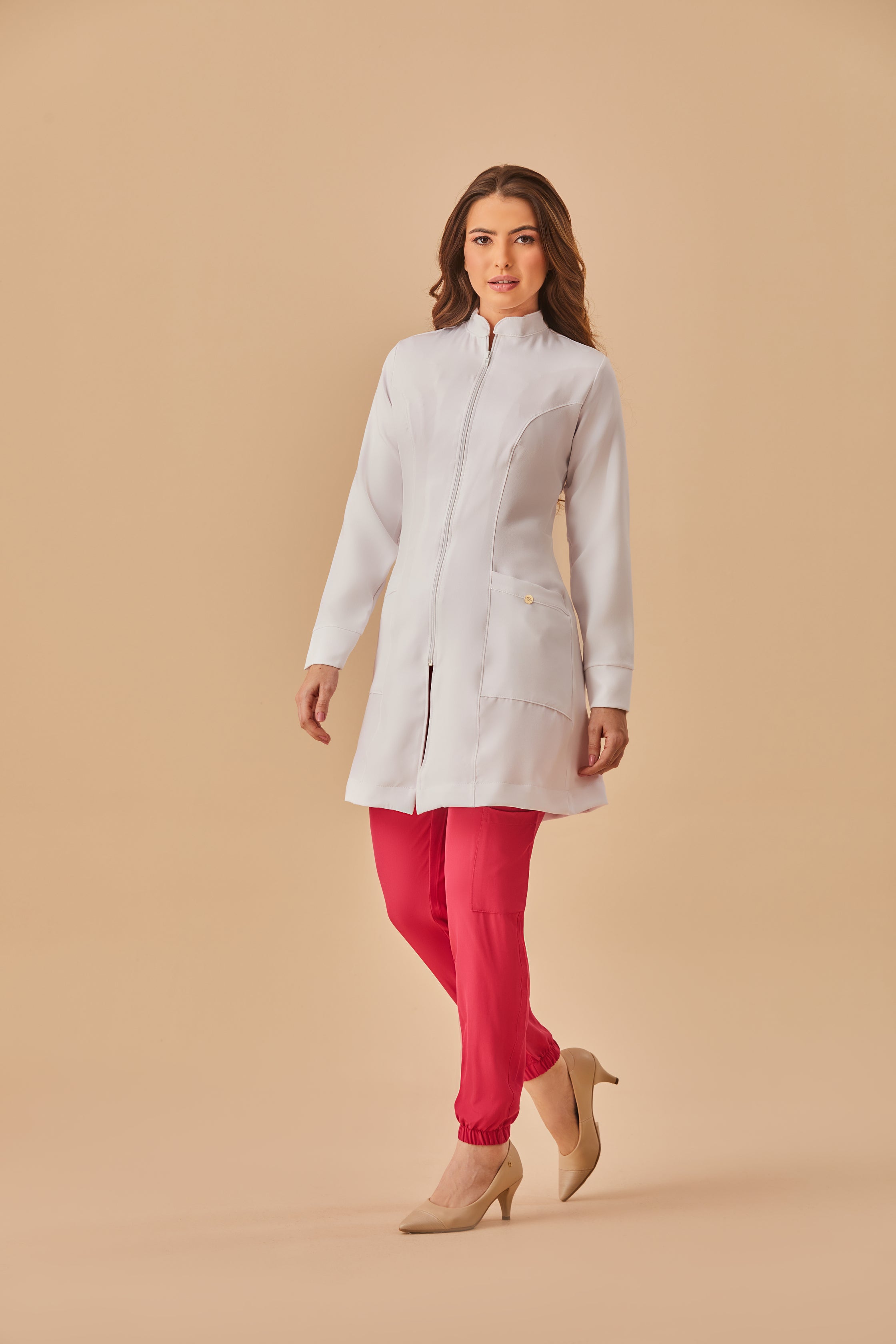 Jaleco feminino Salete cor branco - foto 3